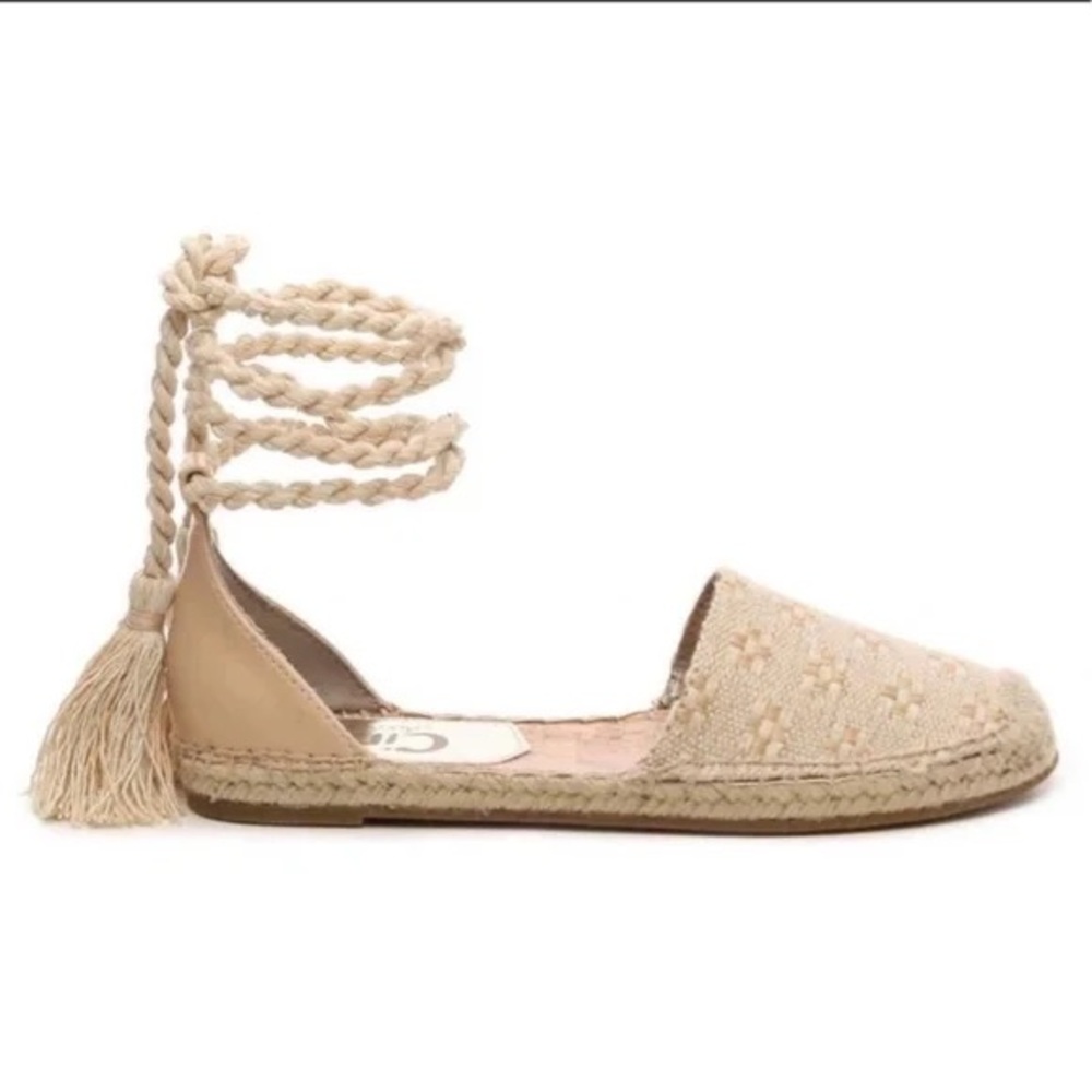 Circus Sam Edelman Lenora Cream Espadrille Flats, 9